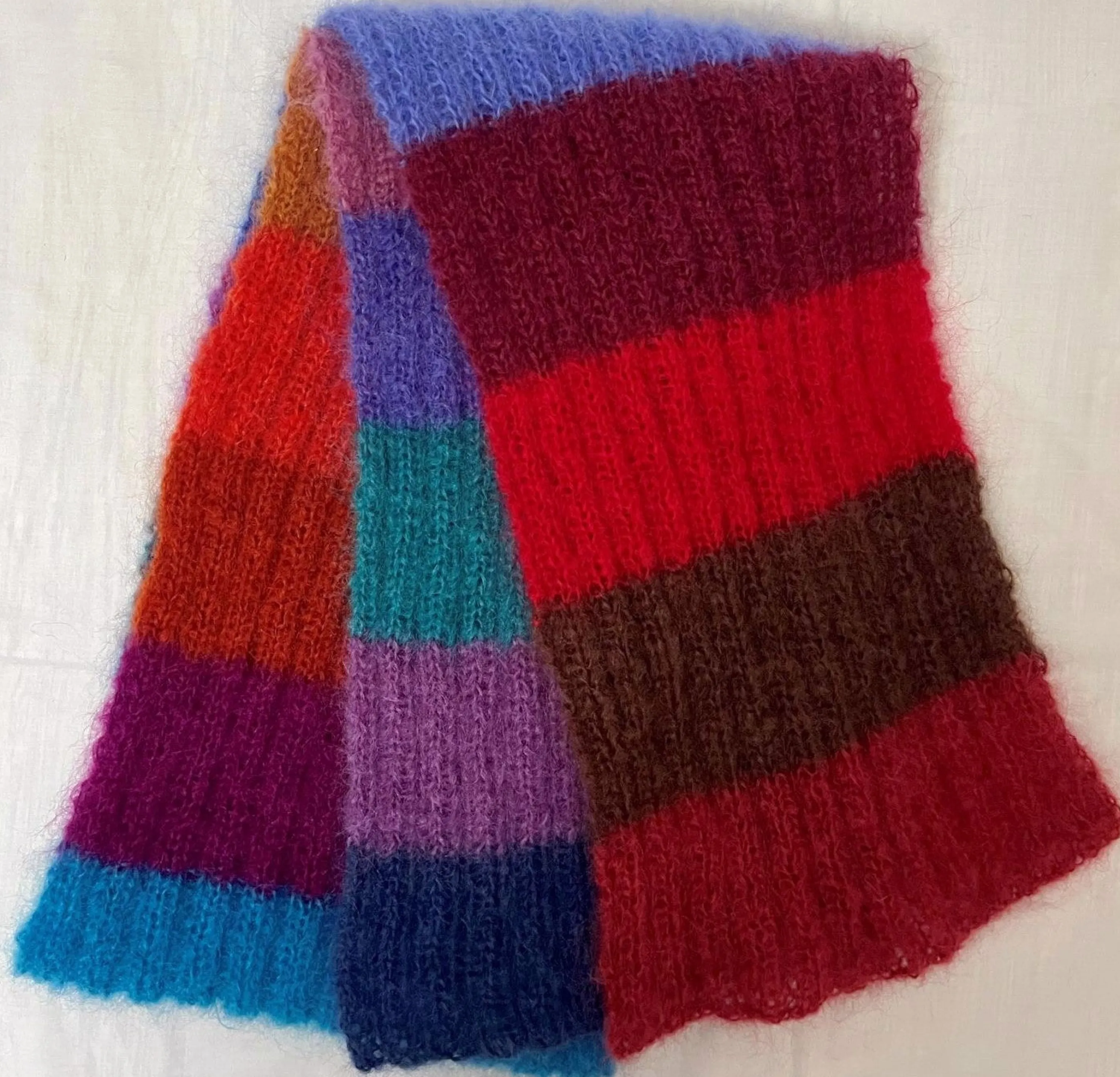 Rose Carmine Accessories-SCARF MULTISTRIPES STRONGS