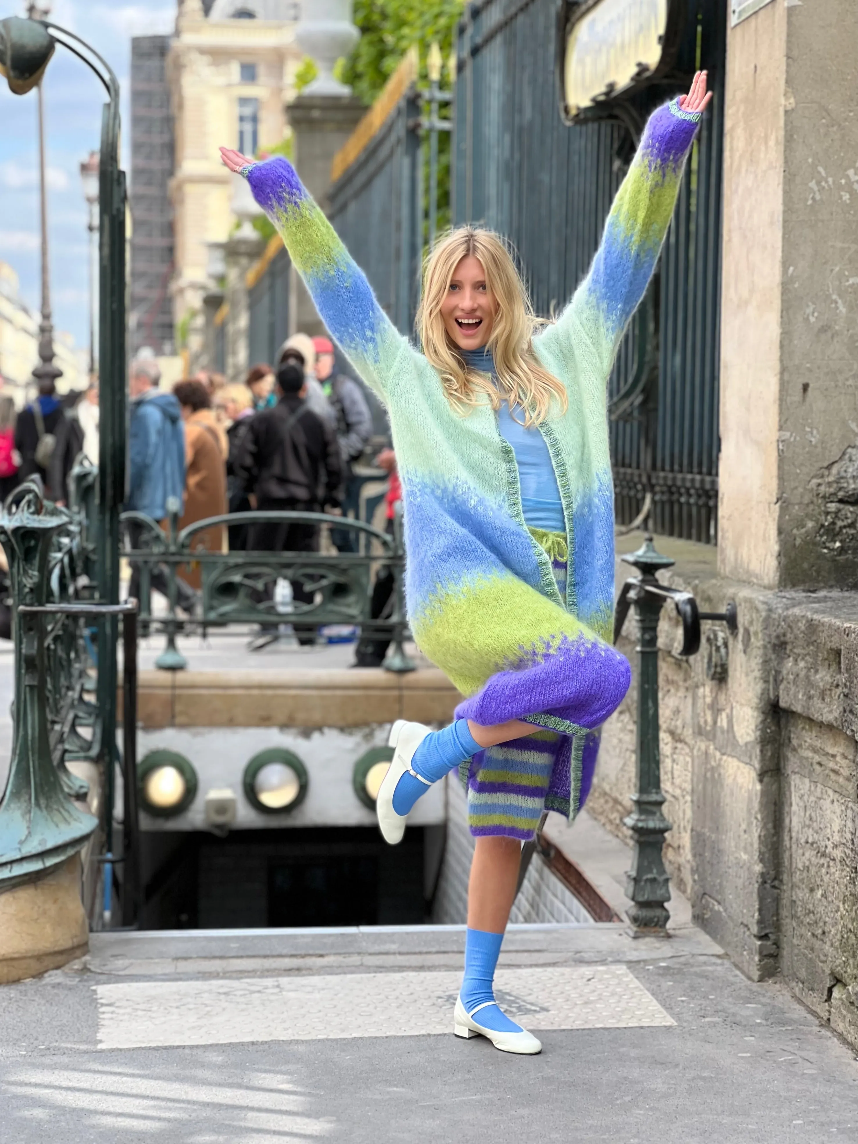 Rose Carmine Coats-COAT TIE&DYE PACIFIQUE