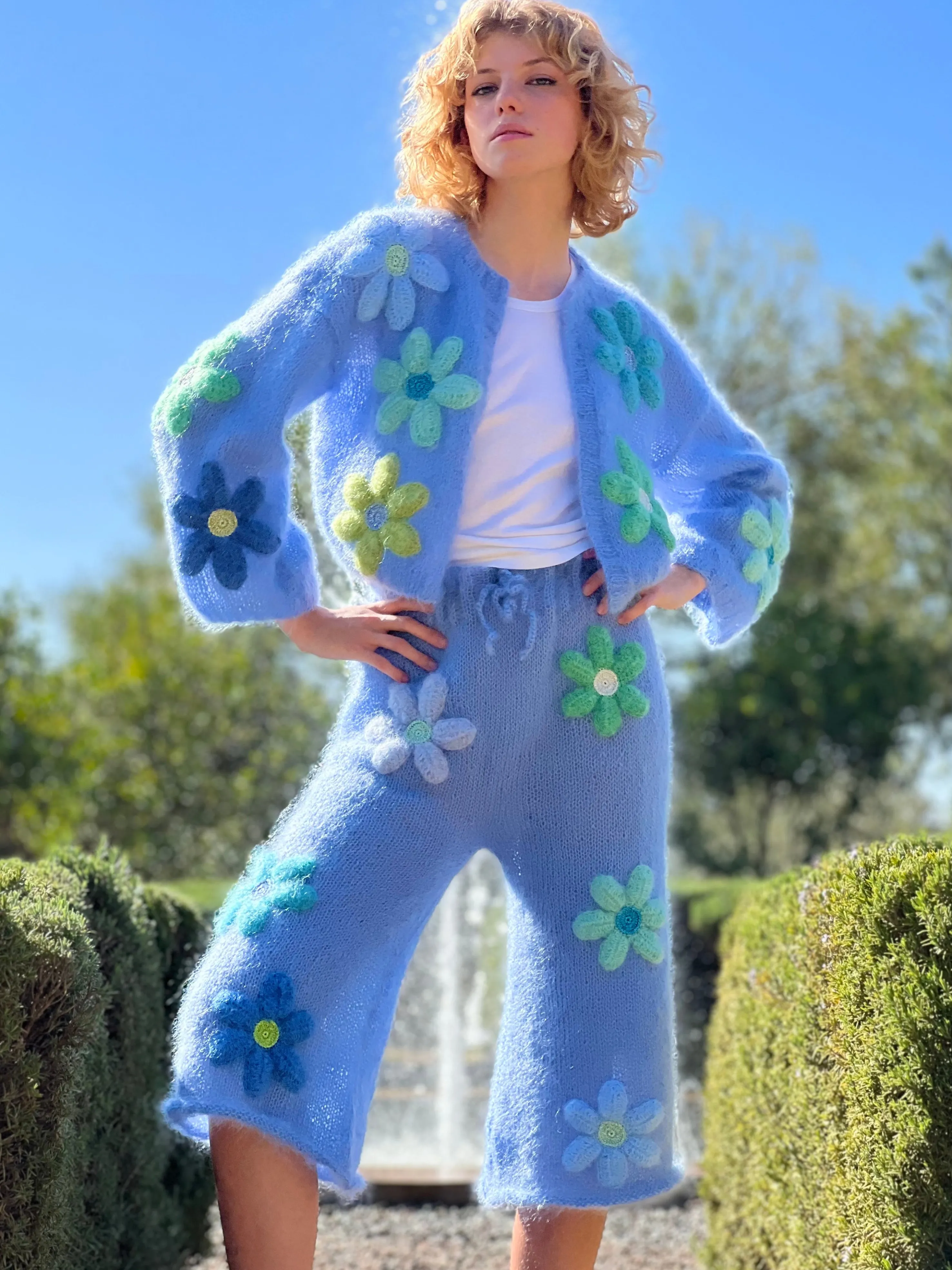 Rose Carmine Boleros-BOLERO FREE FLOWERS BLEU