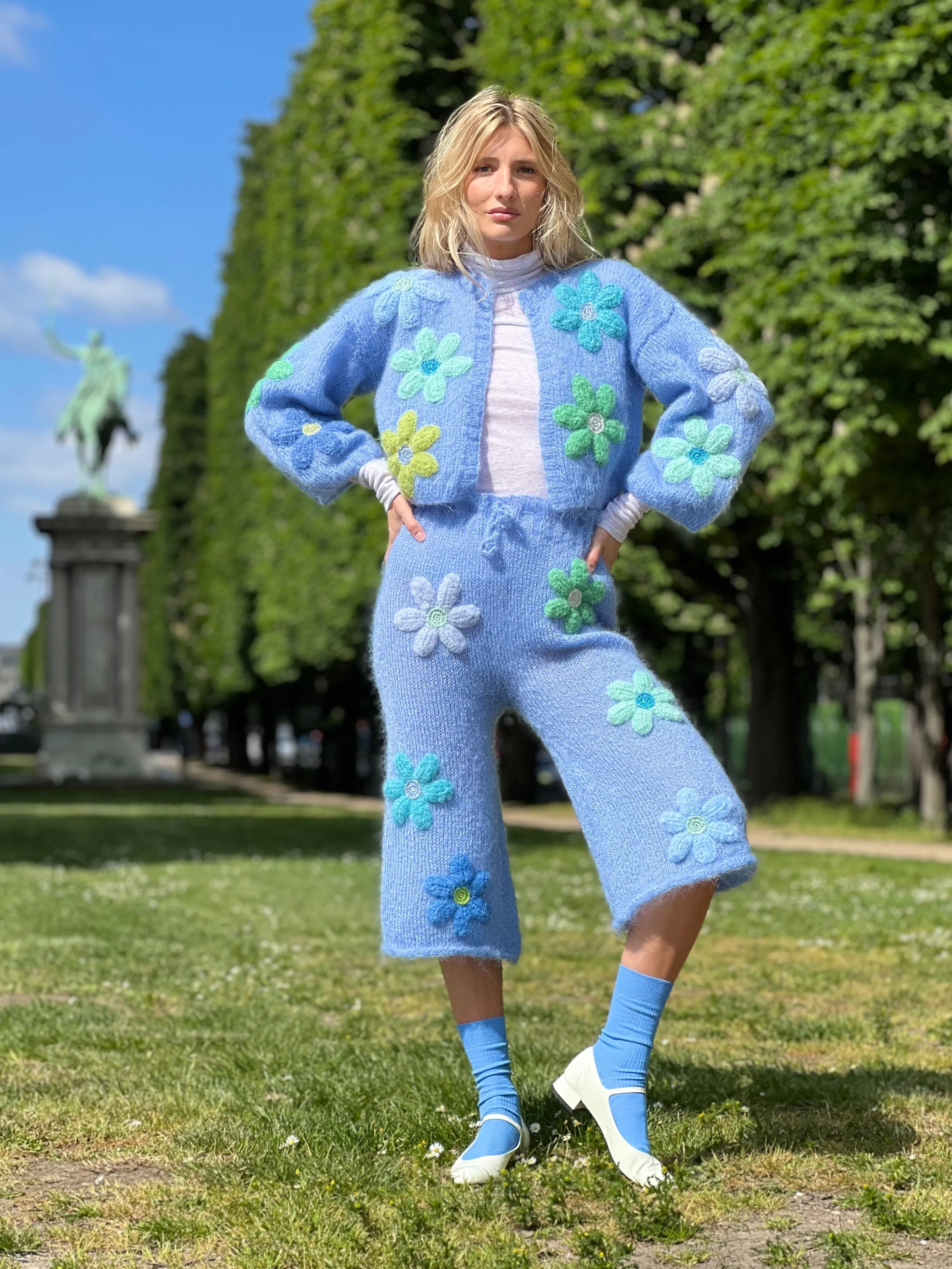 Rose Carmine Boleros-BOLERO FREE FLOWERS BLEU