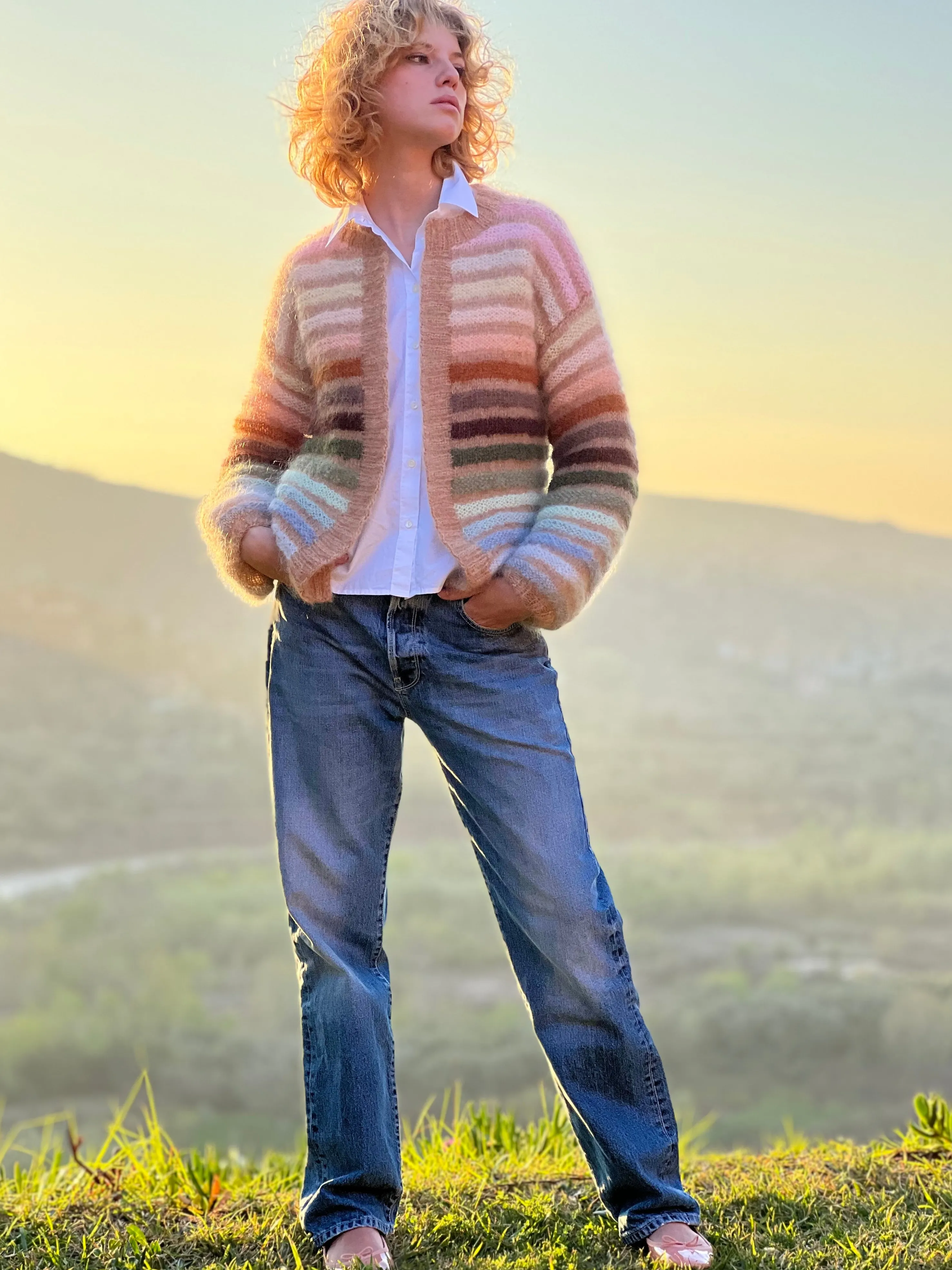 Rose Carmine Jackets-LITTLE JACKET MELODIE BEIGE