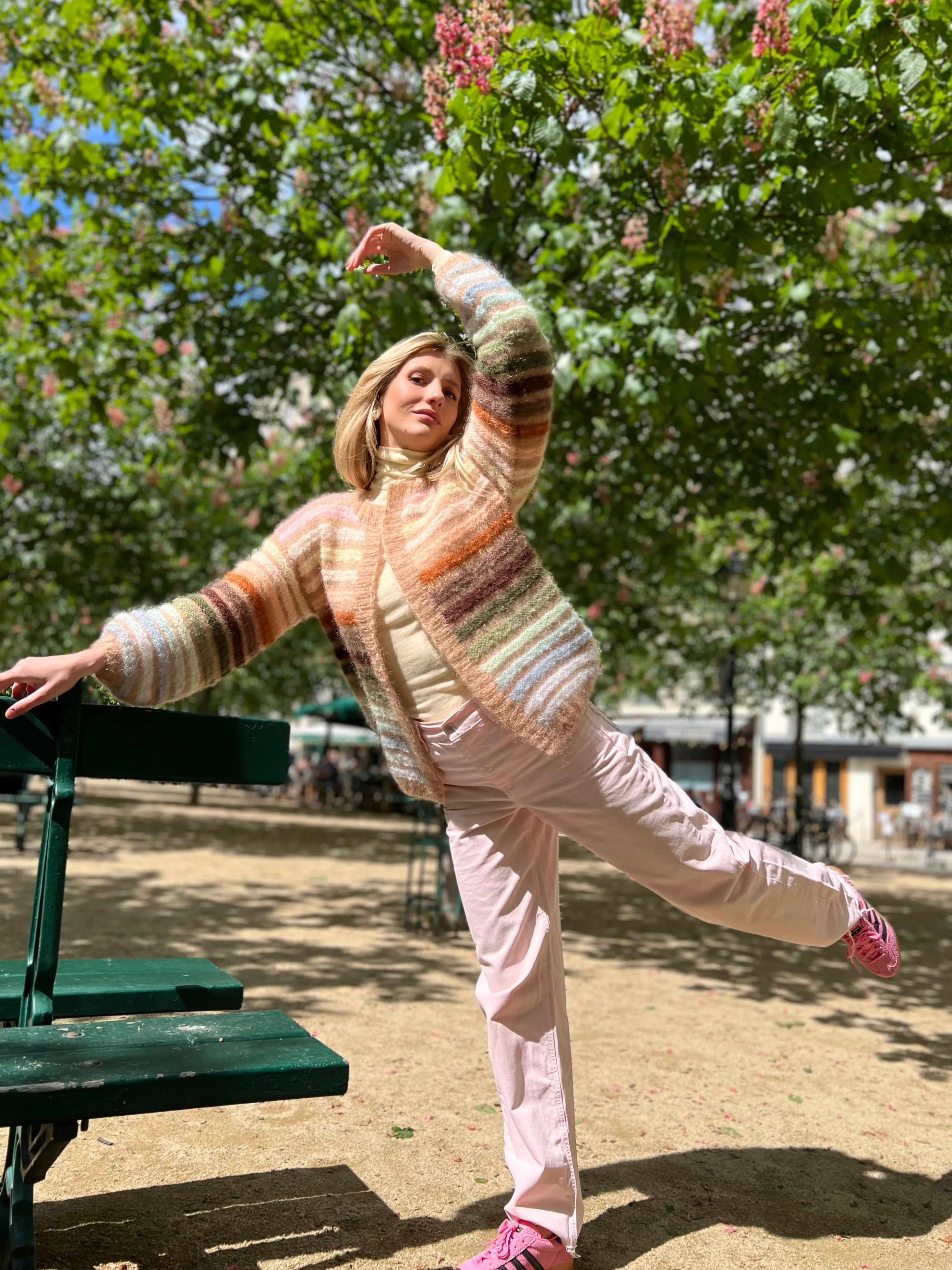 Rose Carmine Jackets-LITTLE JACKET MELODIE BEIGE