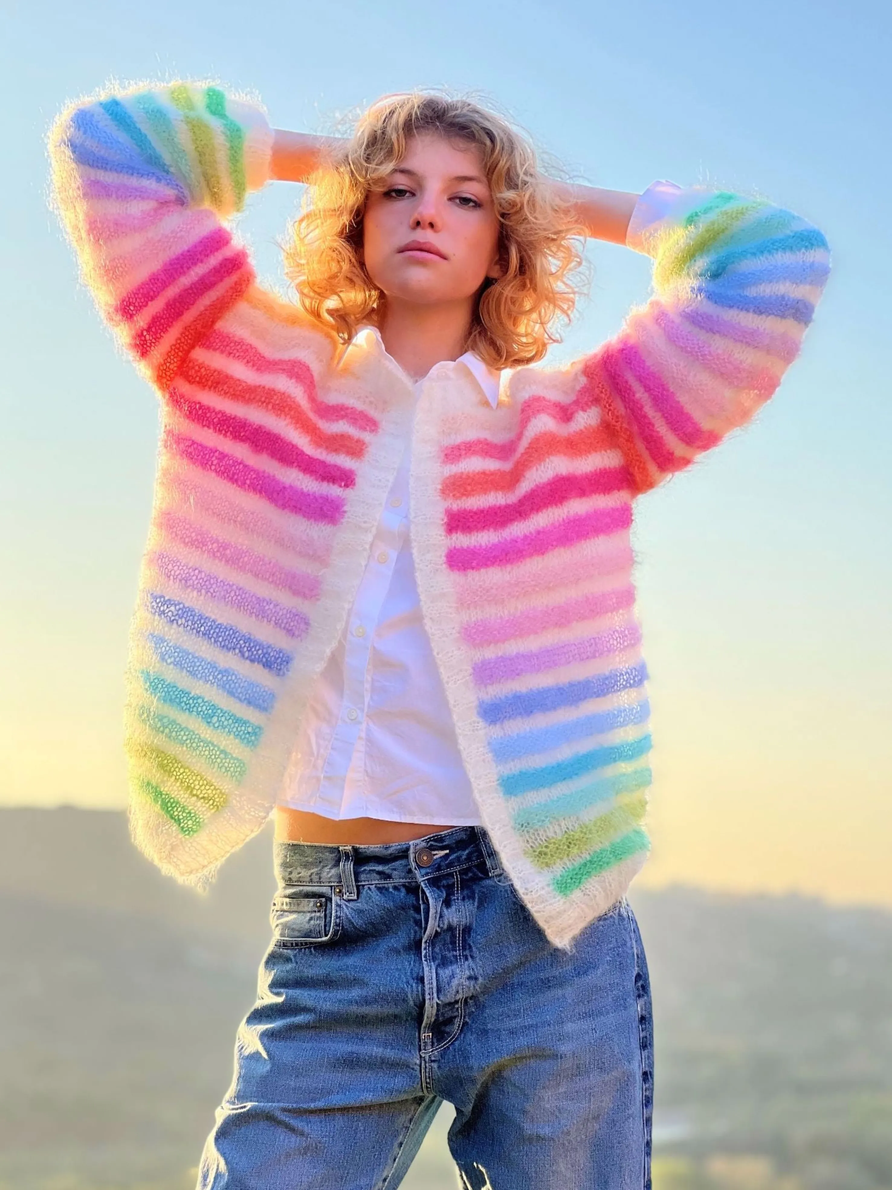 Rose Carmine Jackets-LITTLE JACKET MELODIE PASTELS