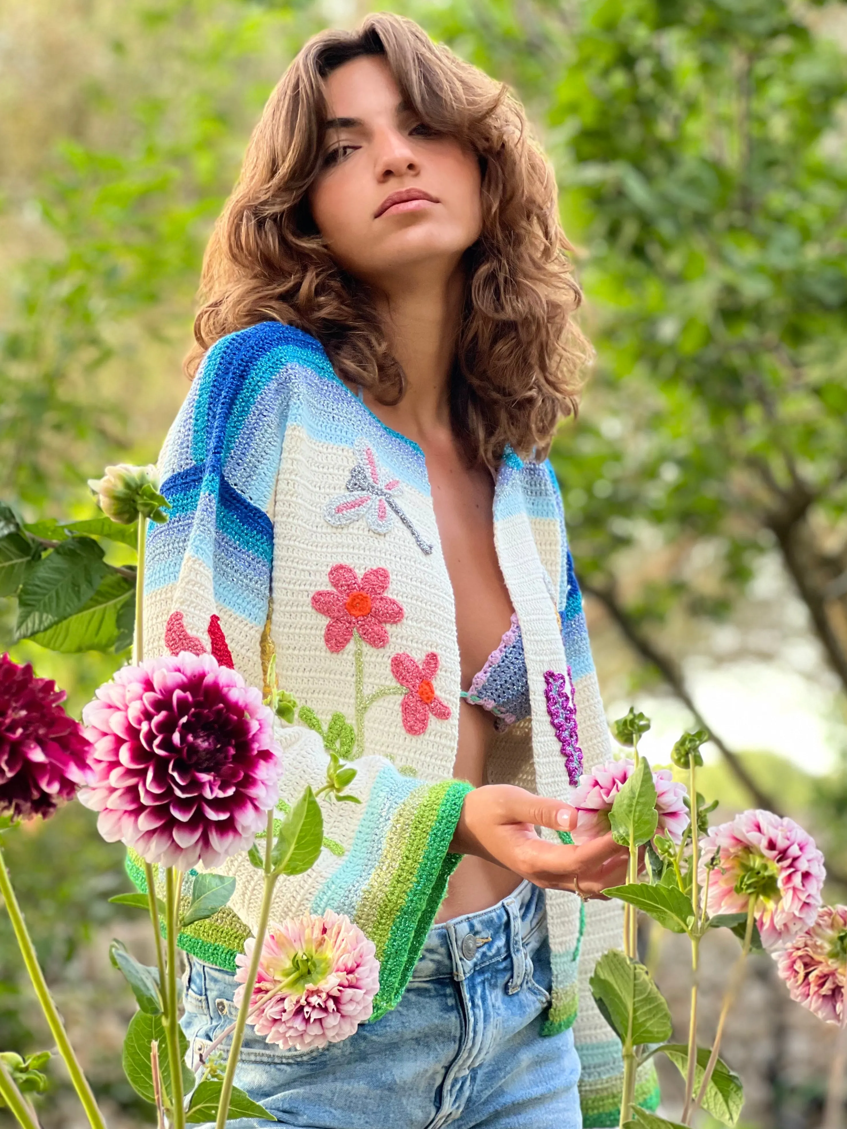 Rose Carmine Boleros-BOLERO GARDEN PARTY