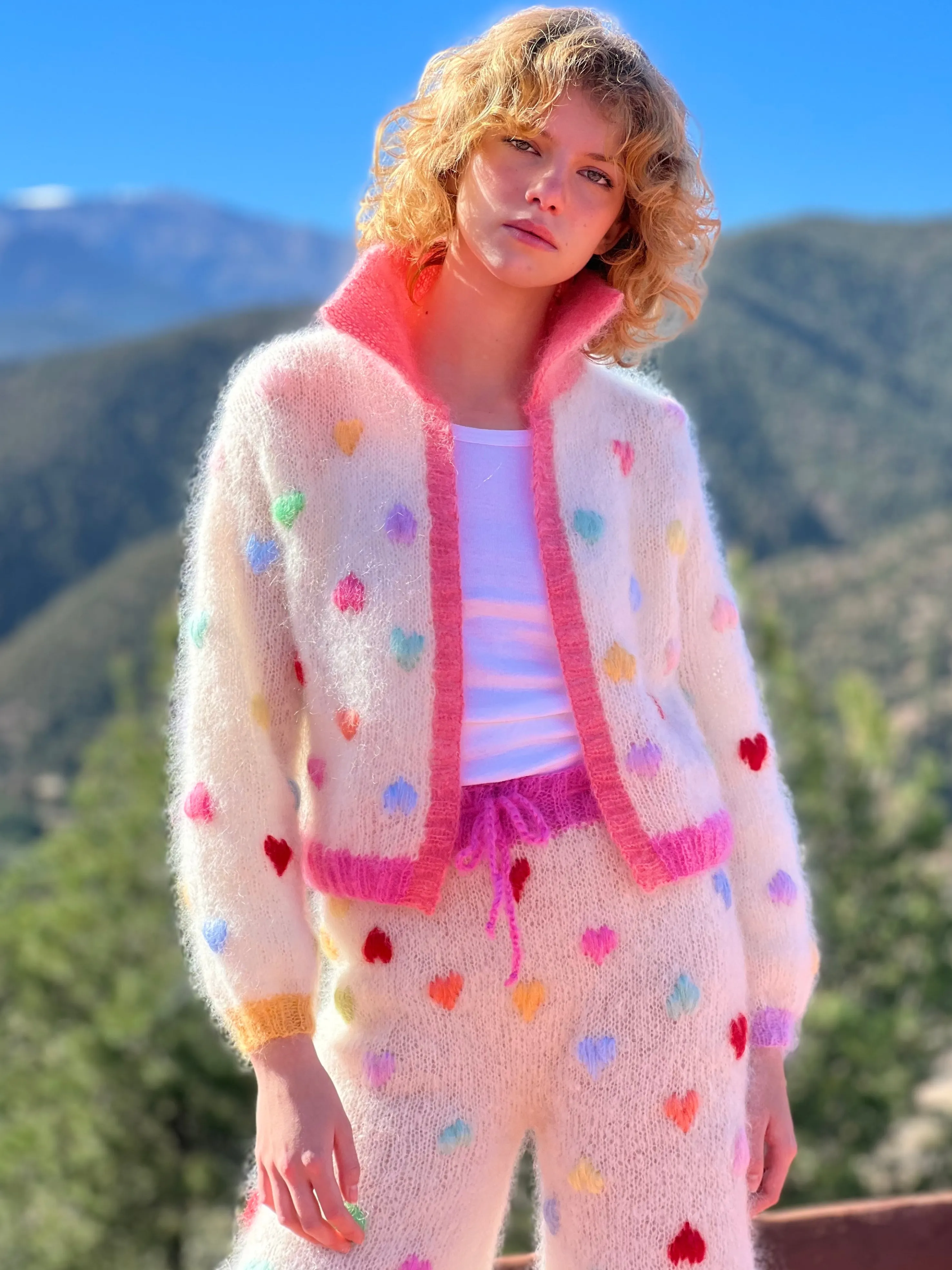 Rose Carmine Boleros-BOLERO MON AMOUR ECRU