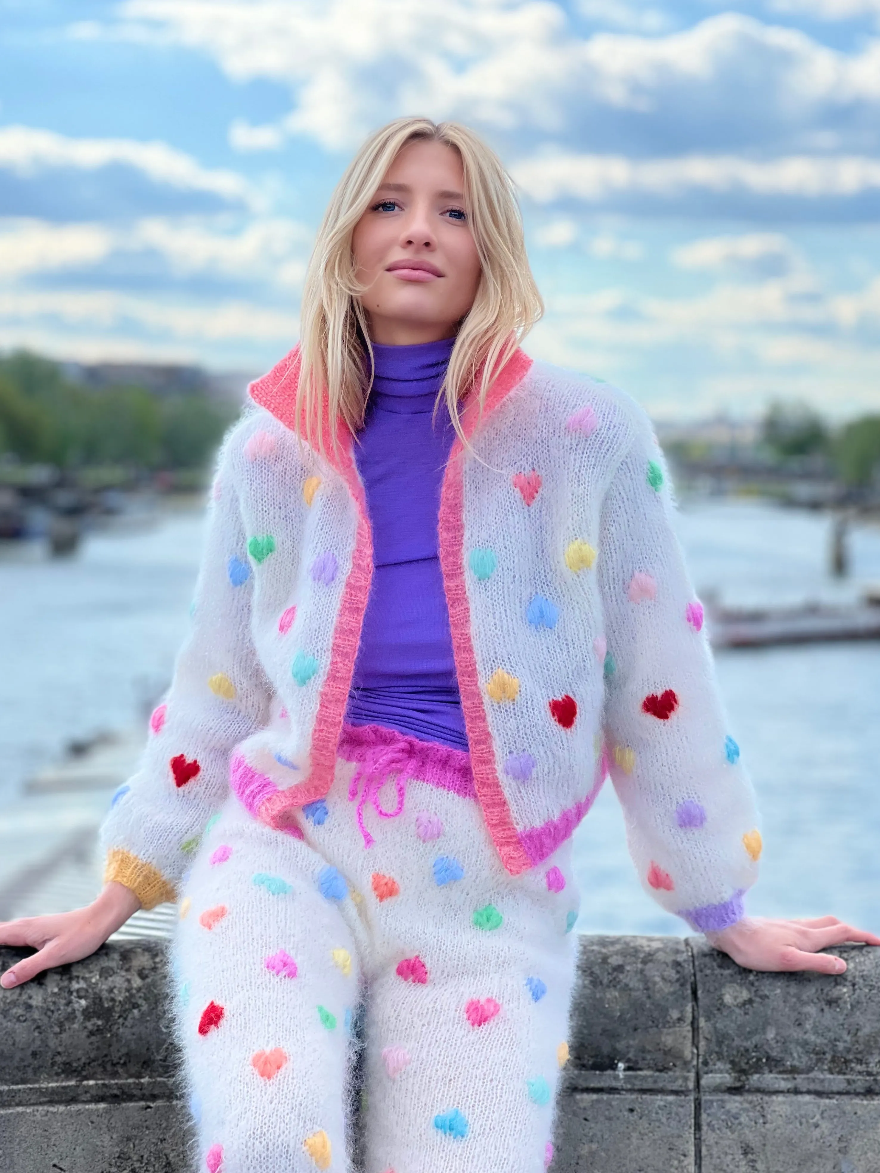 Rose Carmine Boleros-BOLERO MON AMOUR ECRU