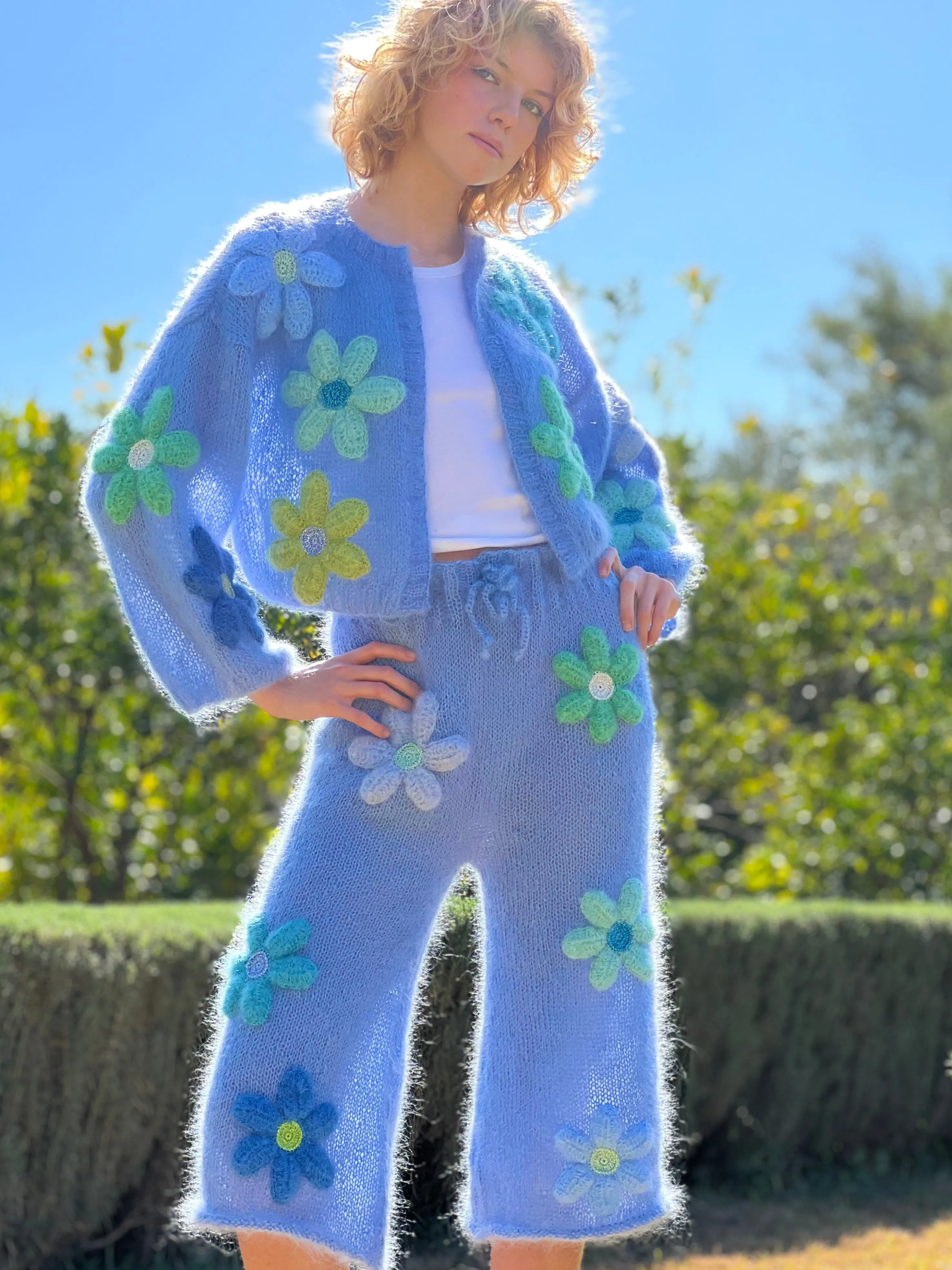 Rose Carmine Bottoms-BERMUDA FREE FLOWERS BLEU