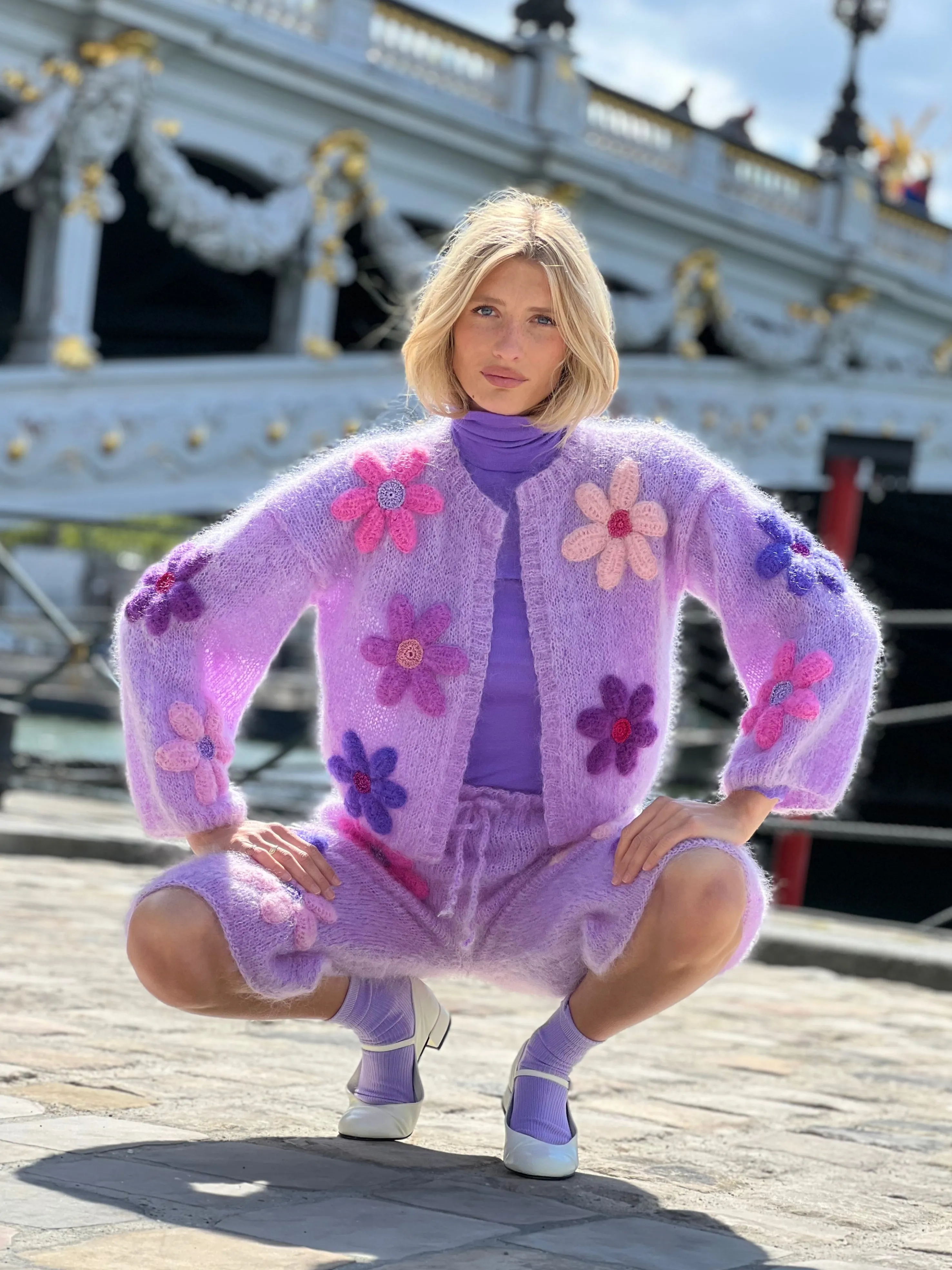 Rose Carmine Boleros-BOLERO FREE FLOWERS PARME