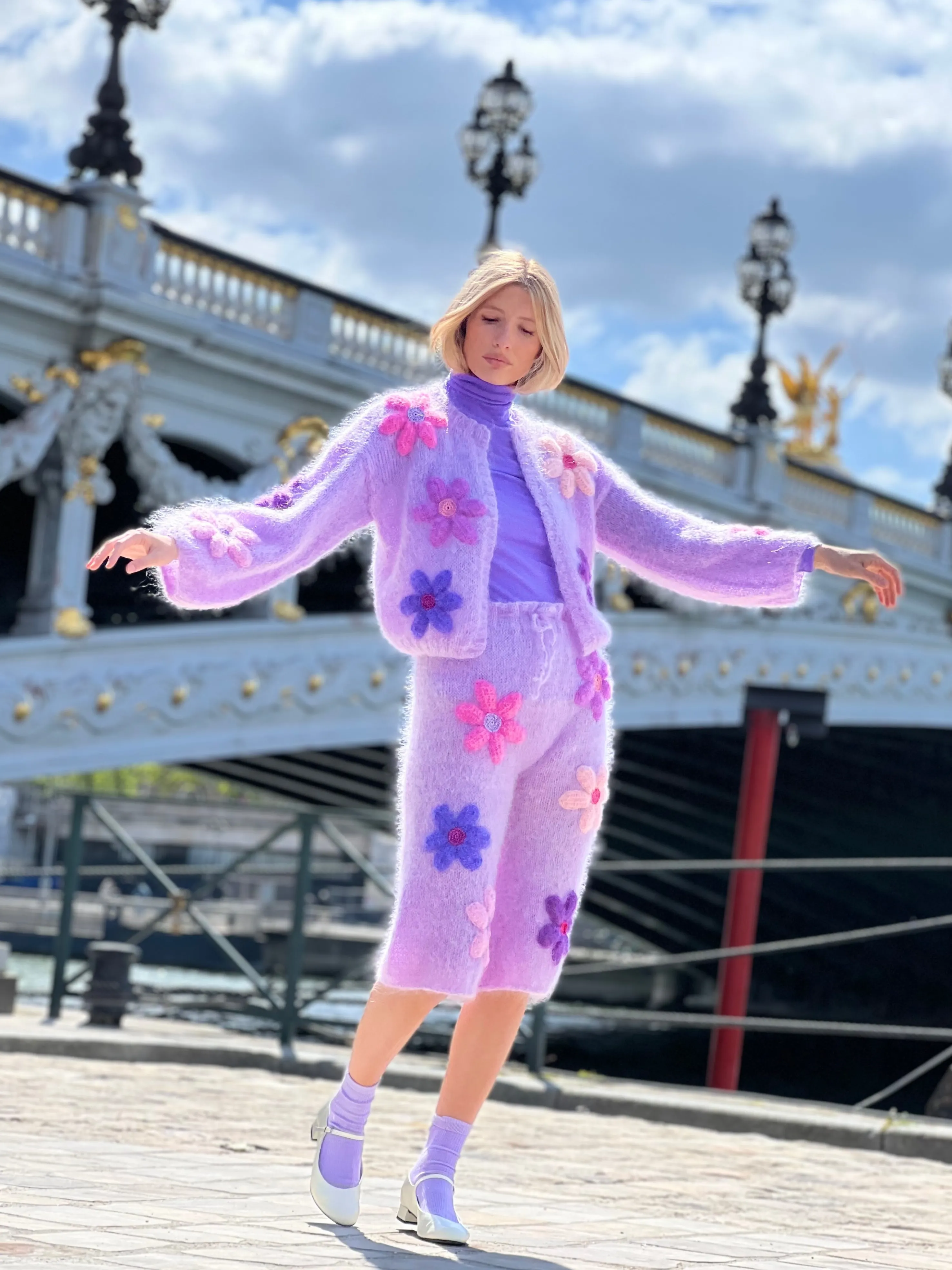 Rose Carmine Boleros-BOLERO FREE FLOWERS PARME