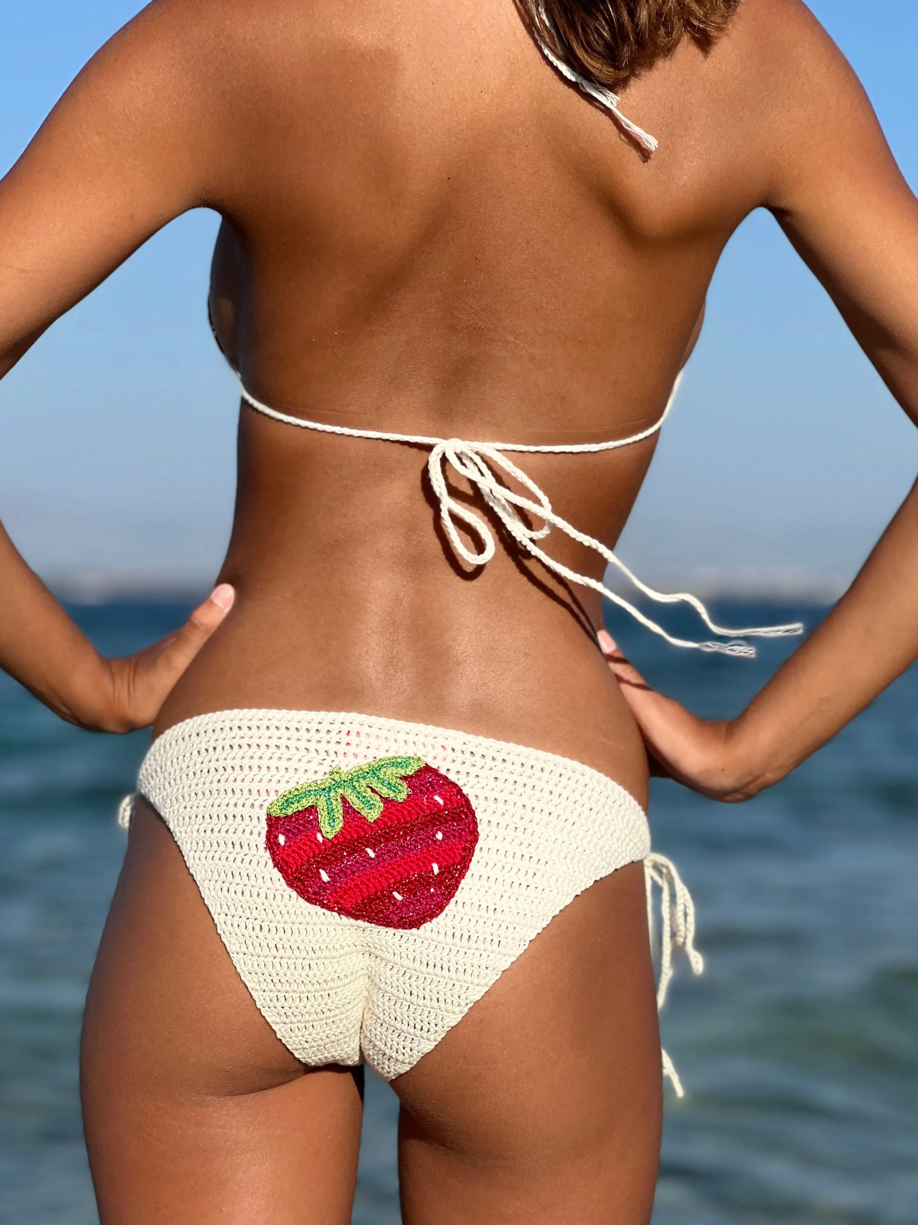 Rose Carmine Bikinis-SET BIKINI TUTTI FRUTTI STRAWBERRY